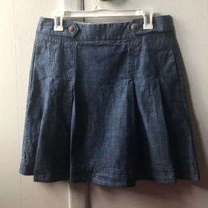 J. Crew knee length denim skirt